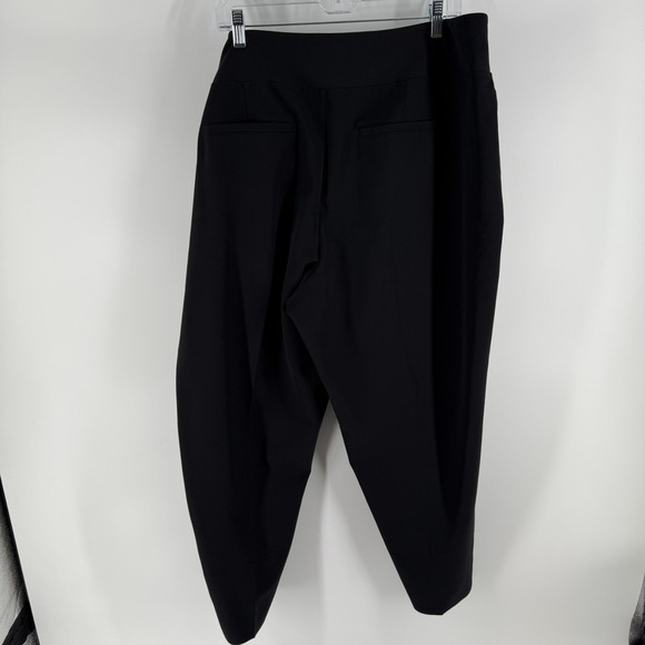 Athleta Stellar Ankle Pants‎ Womens 20 Black Stretch Elastic Waist Tapered Leg - Picture 2 of 4